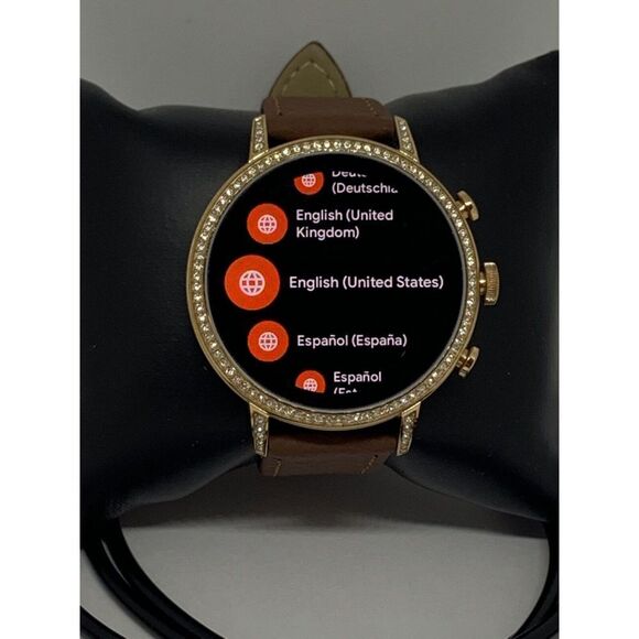 Fossil Gen 4 Authentic Digital Dial Smart Watch Custom Band FTW6015 QT455 - Picture 2 of 12